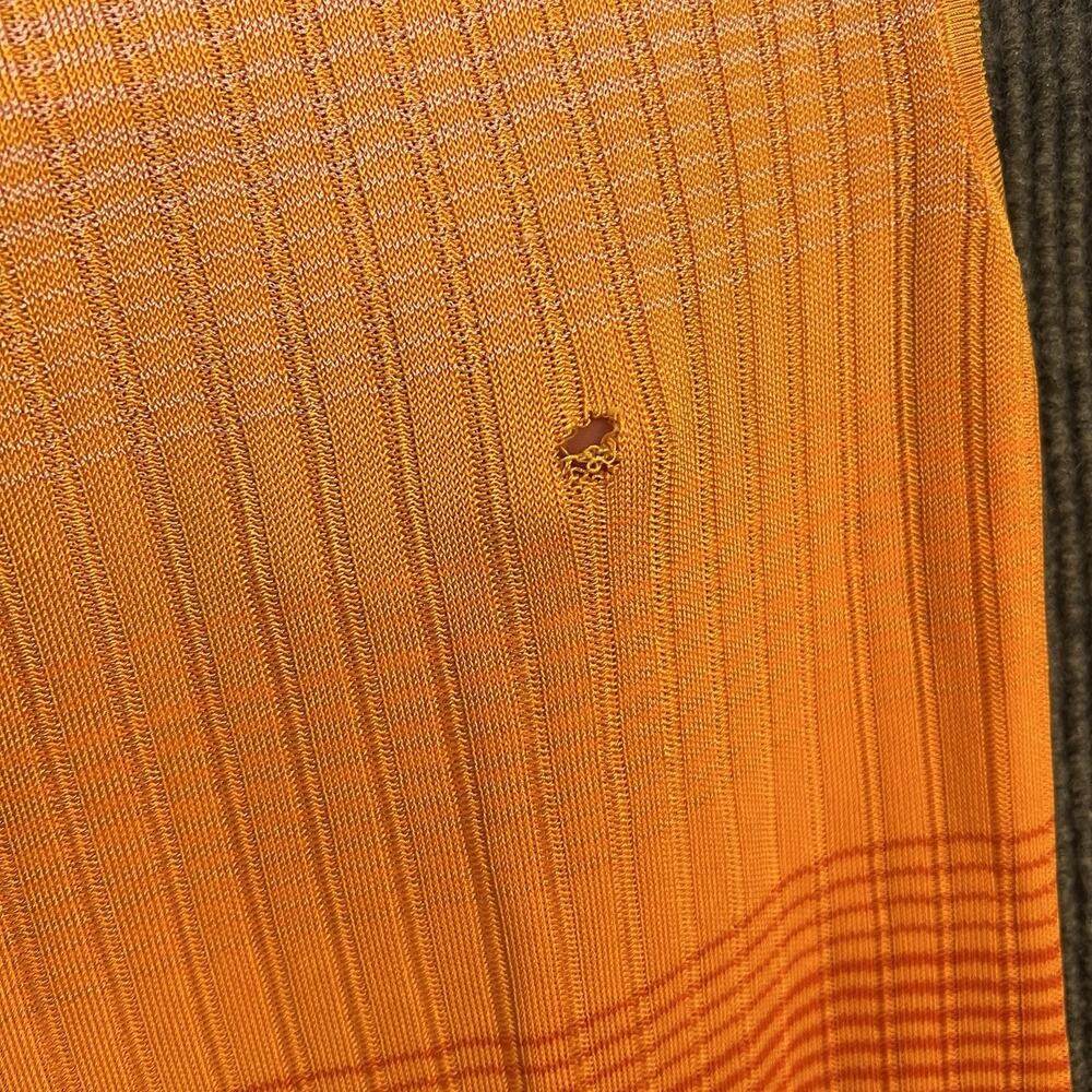 Maje Womens Tie Dye Knit Maxi Dress Size Small? Sleeveless Orange White - Picture 4 of 10